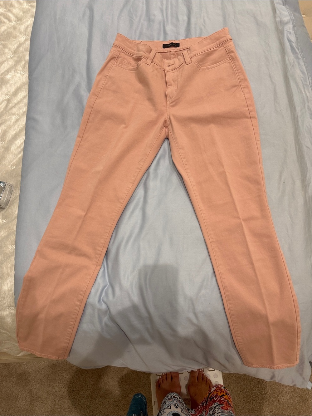 Ann Taylor Straight-Leg Women's Jeans in Soft Blush